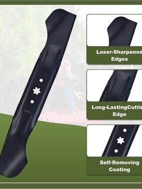 2 Lawn Mower Blades for Cub Cadet XT1-LT46 – 23¼” Length